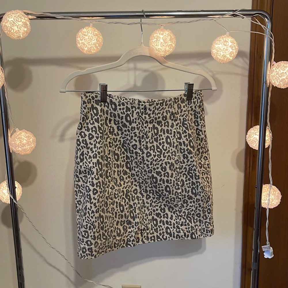 NWT cheetah skirt